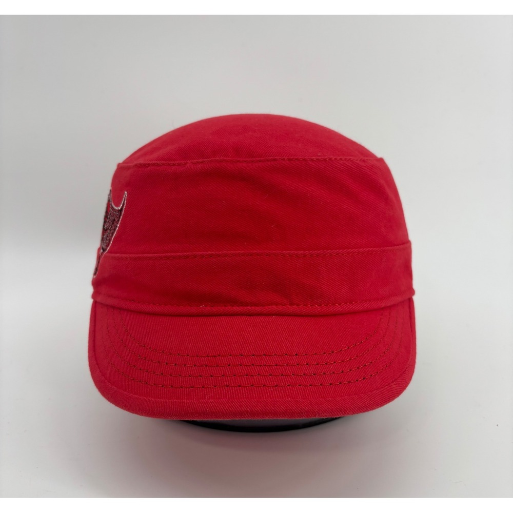 Tampa Bay Buccaneers Hat Women's OSFM Military Style Red Adjustable Sequin Logo